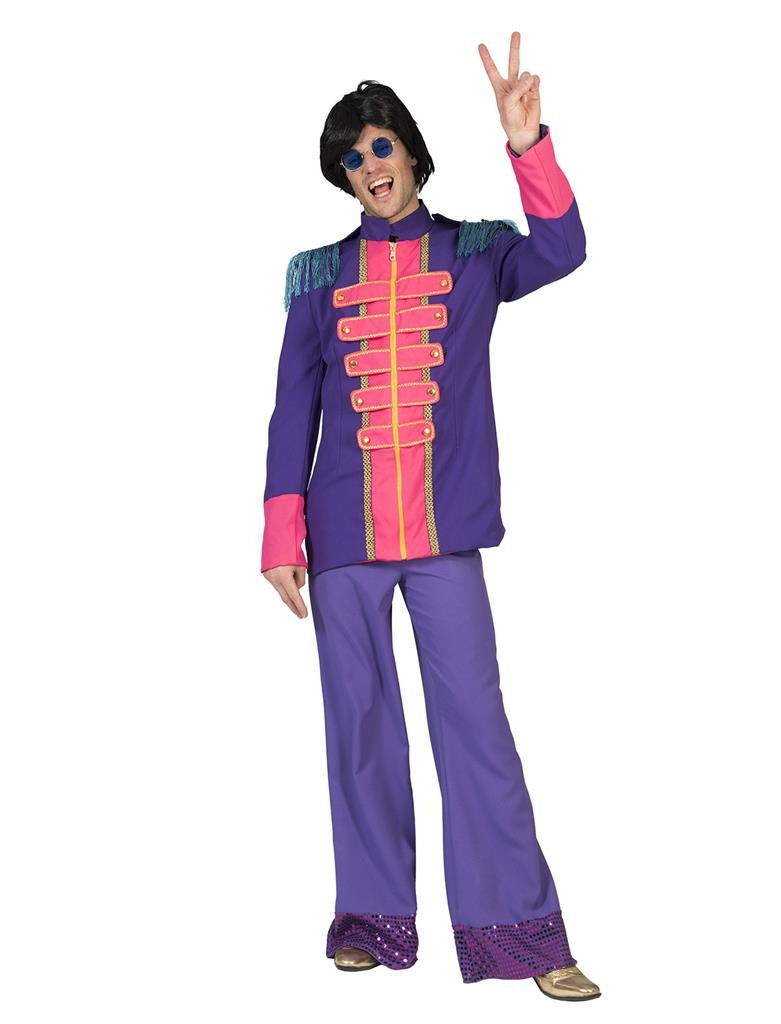 Veste de scène pour homme Violet style Beatles
