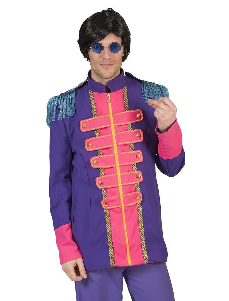 Veste de scène pour homme Violet style Beatles