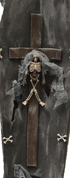 Cercueil Lumineux Halloween - Décoration Effrayante pour votre Salle
