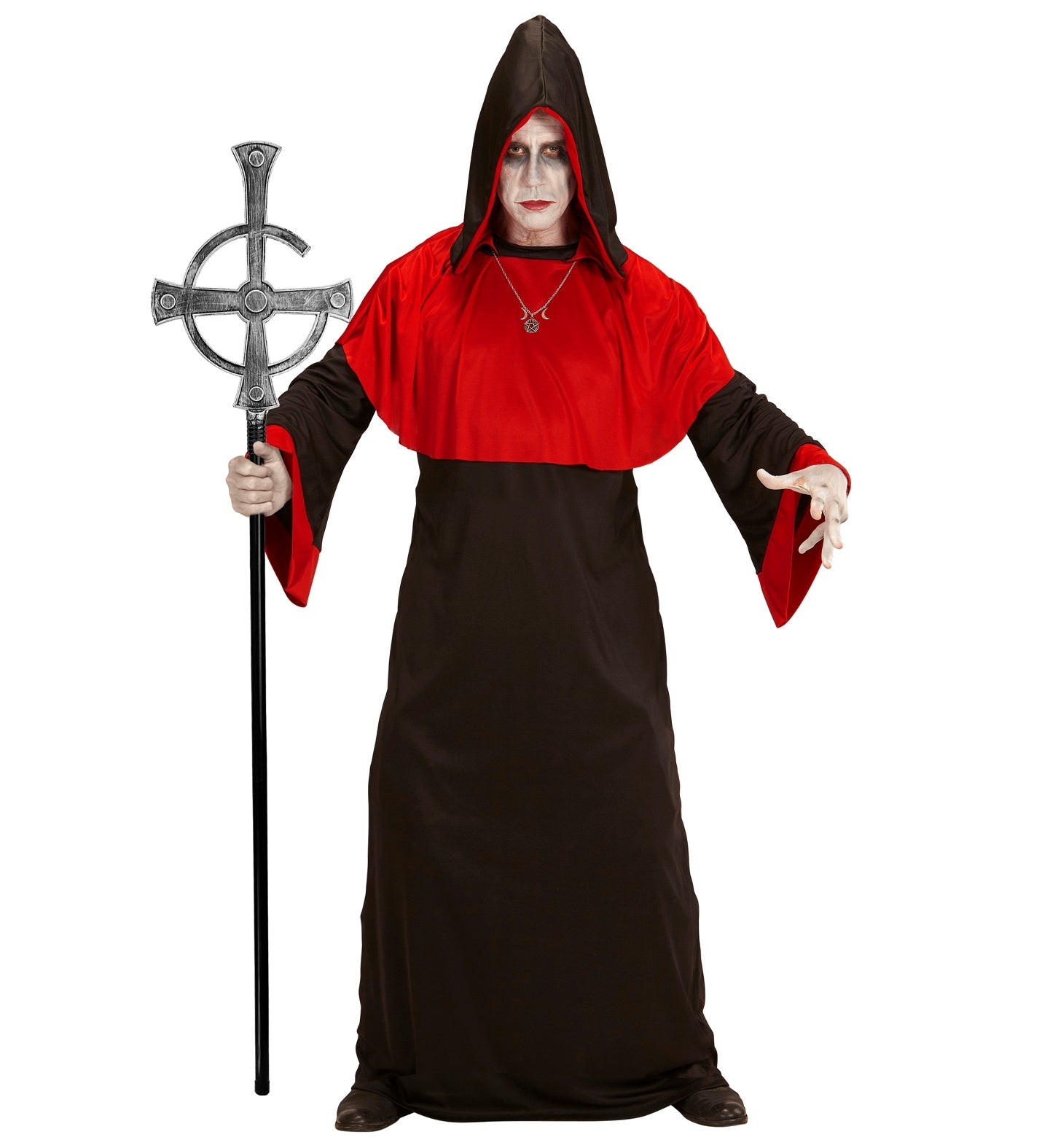 Canne avec Crosse Messe Noire Amovible - Accessoire mystérieux pour vos déguisements