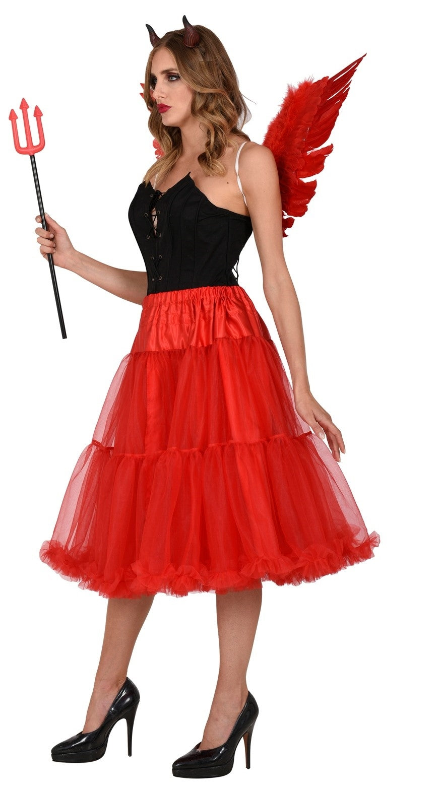 Jupe/Jupon en Tulle Rouge 65 cm | Accessoire Polyvalent pour une Tenue Envoûtante