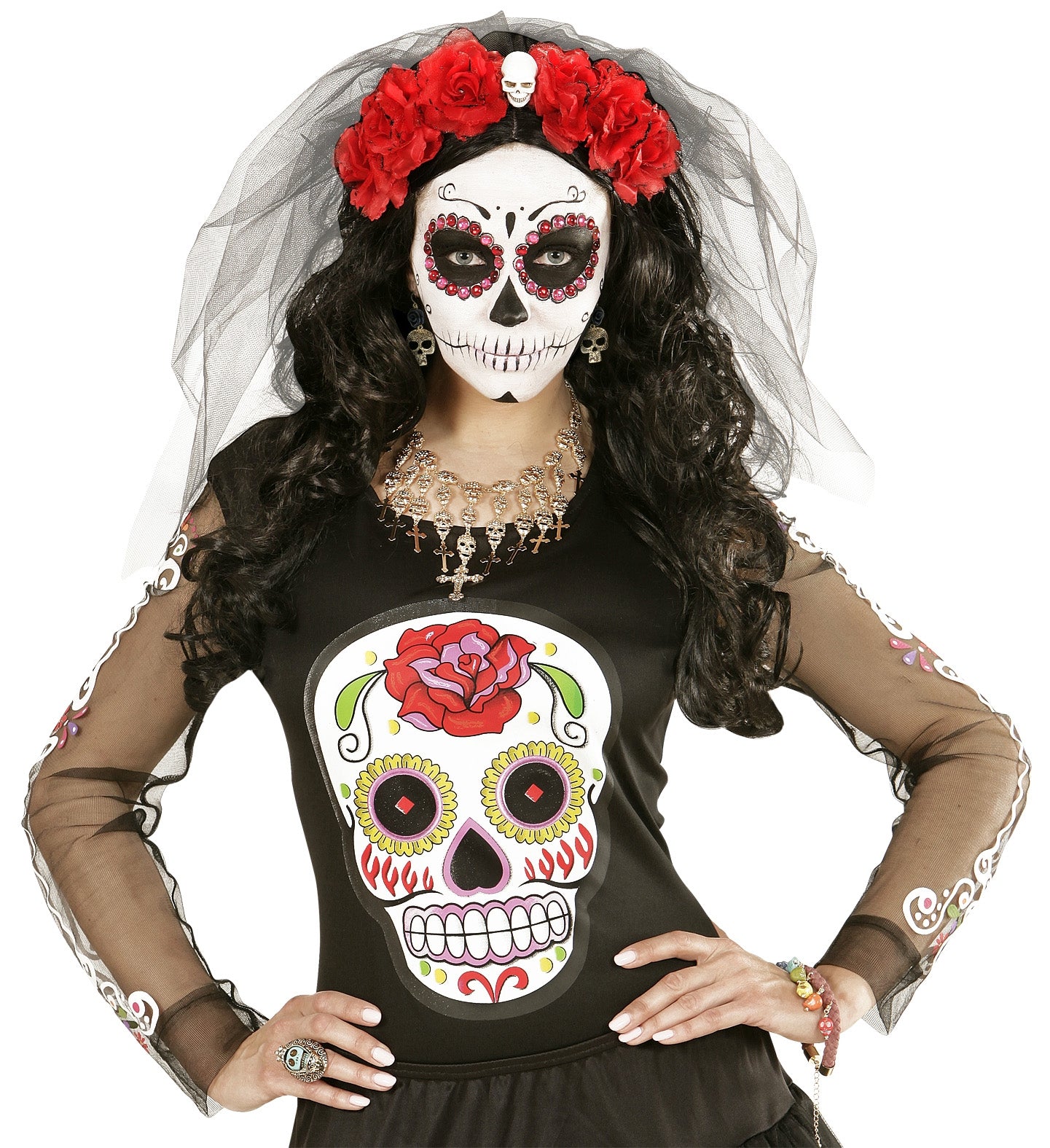 Boucles d'Oreilles Squelette Dia de los Muertos : Élégance Étrange Halloween