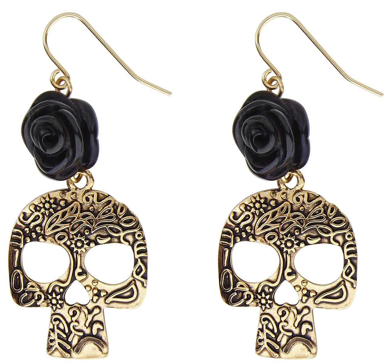 Boucles d'Oreilles Squelette Dia de los Muertos : Élégance Étrange Halloween