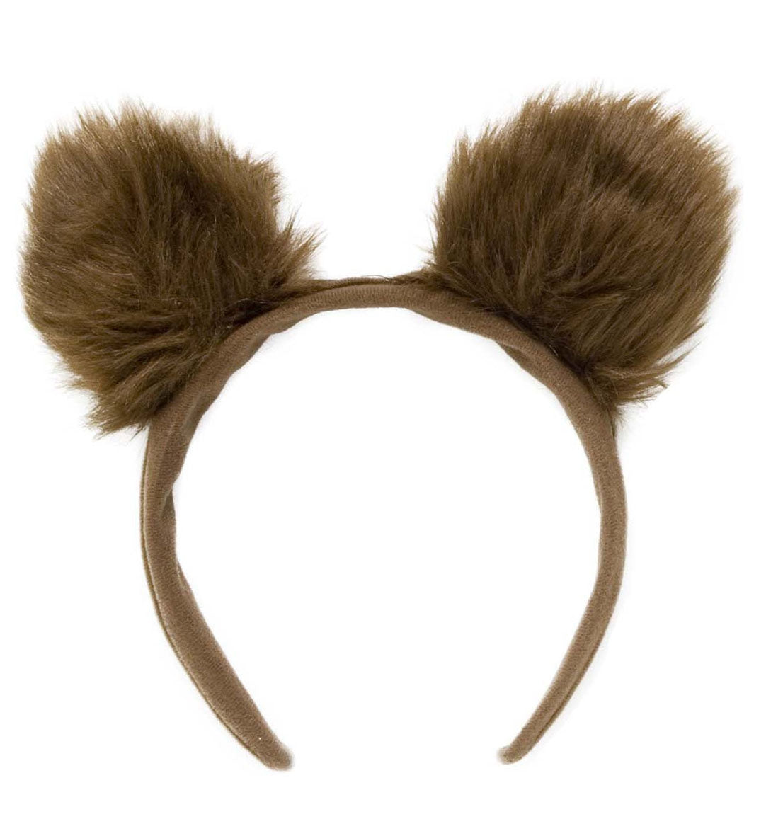 Serre-Tête avec Oreilles d'Ours Rembourrées en Fausses Fourrures Marron