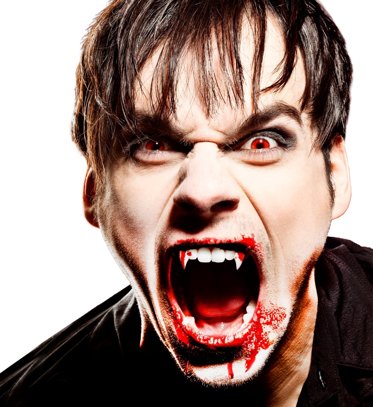 Dents de Vampire avec 4 Capsules de Sang : Accessoire Halloween