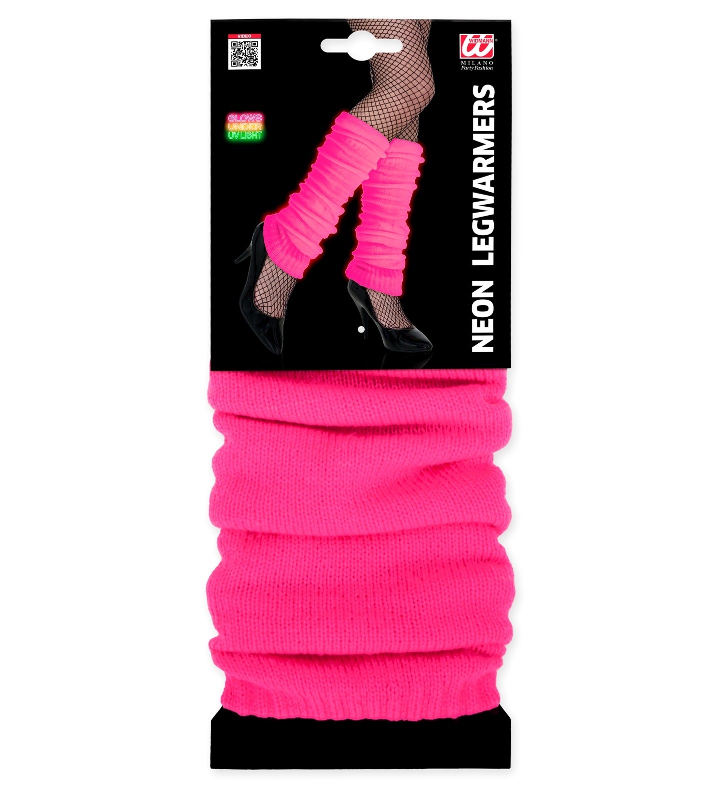 Jambières Roses Néon Années 80 : Accessoire Rétro Femme