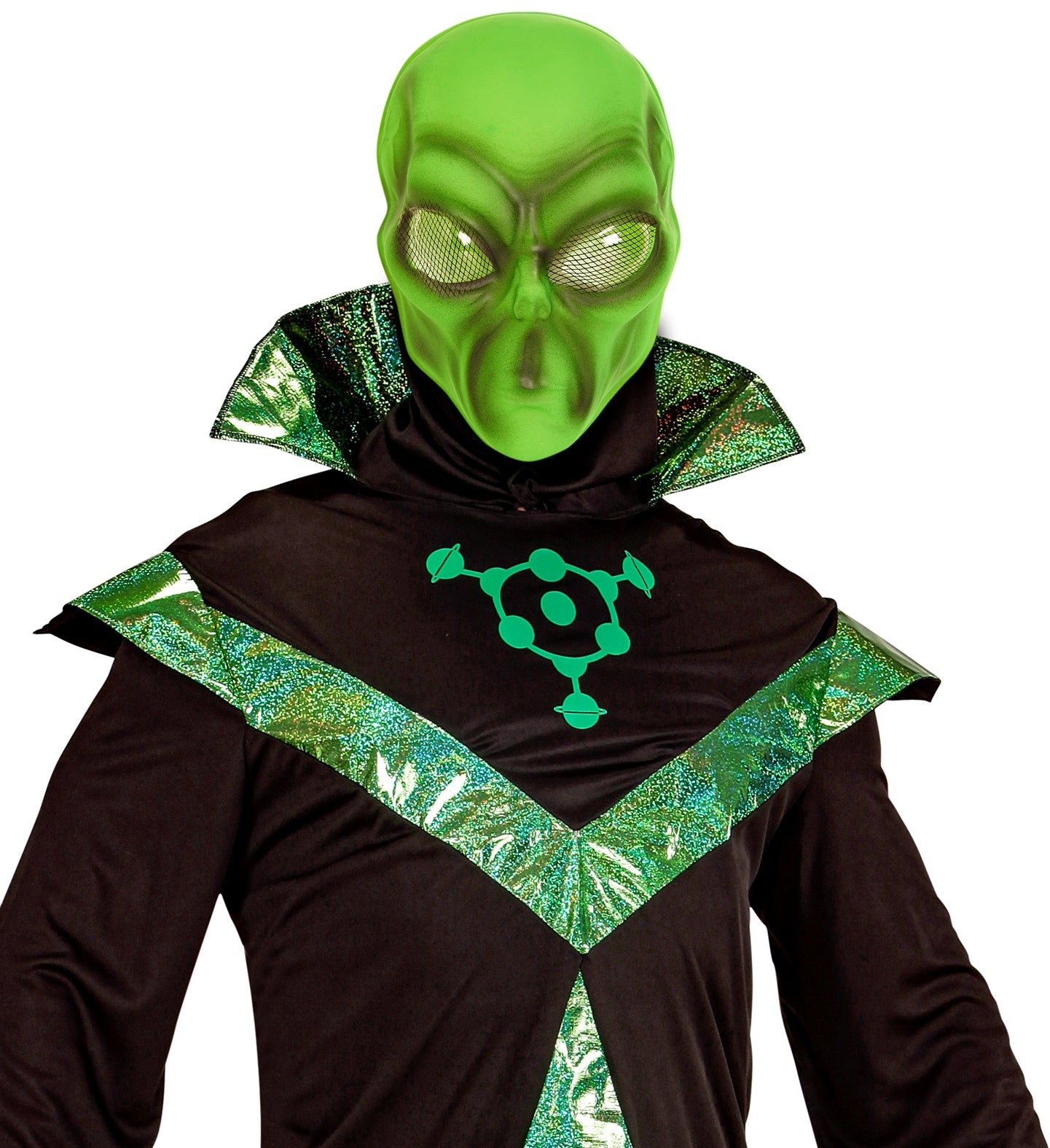 Masque Alien en PVC : L'Invasion de l'Espace Incarnée