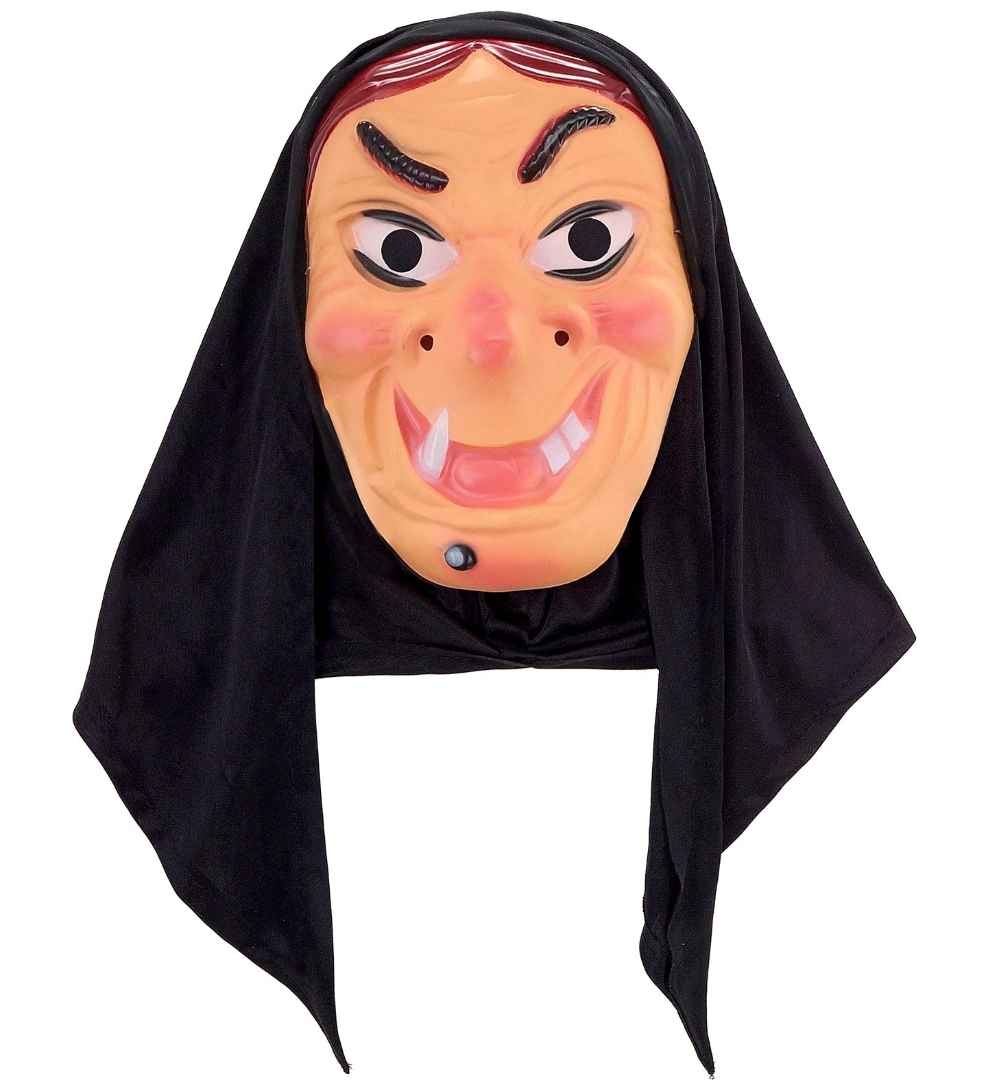 Masque de Sorcière Effrayante avec foulard
