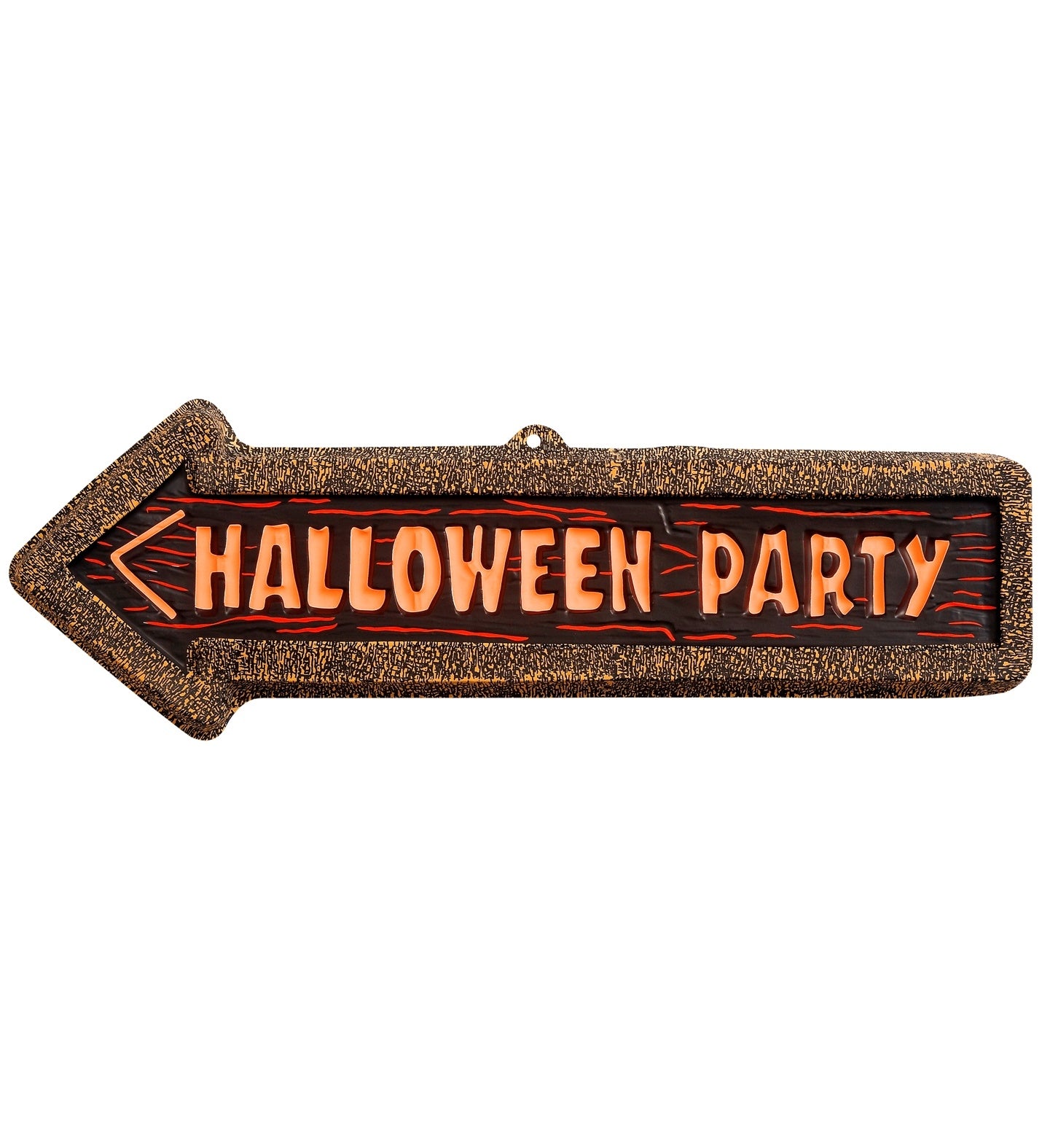 Panneau de direction Halloween Party fluo