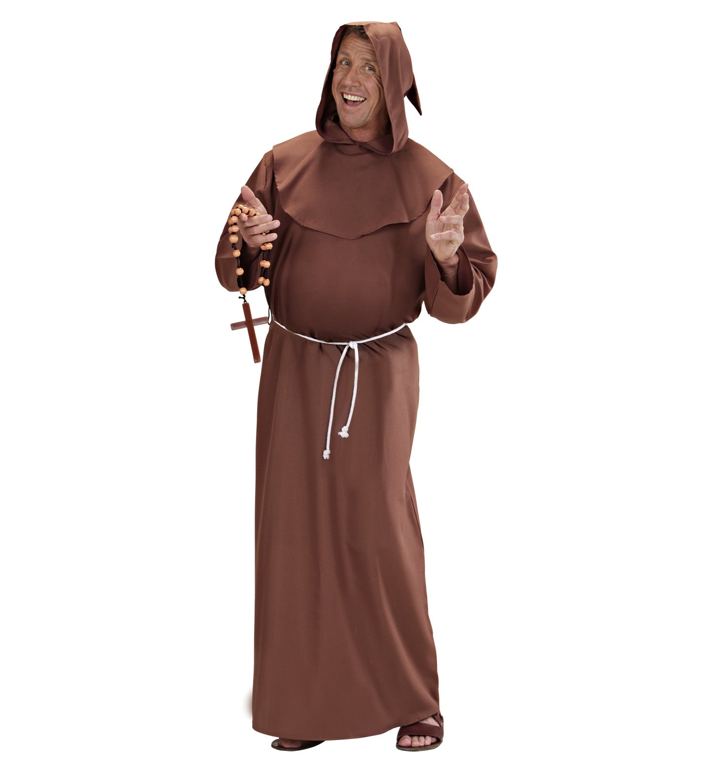 Déguisement de Moine Homme XXXL Marron