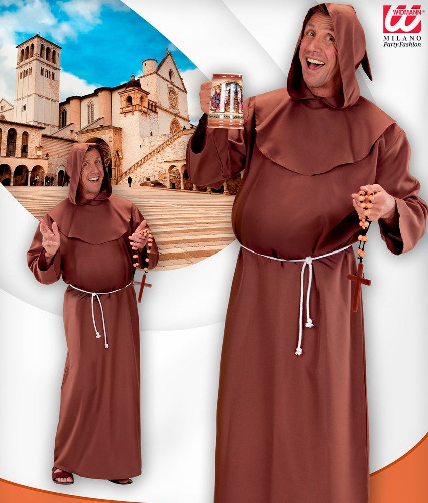 Déguisement de Moine Homme XXXL Marron