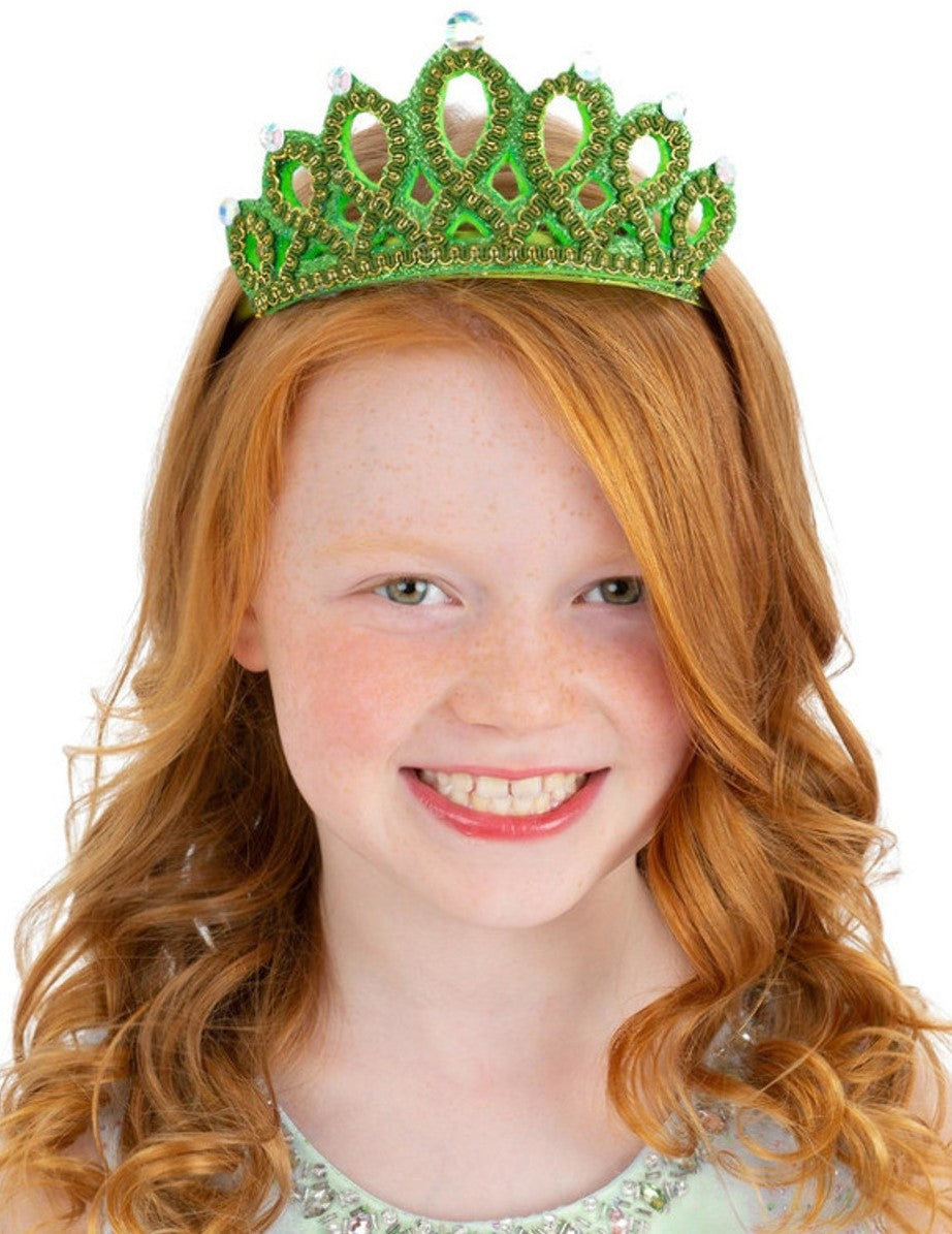 Couronne Tiare Verte Enfant - Halloween, Carnaval, Anniversaire