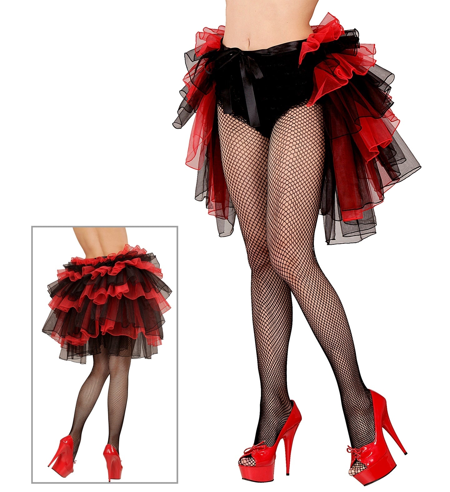 Jupe Tutu Noir et Rouge : Flirtez avec la Danse et le Glamour