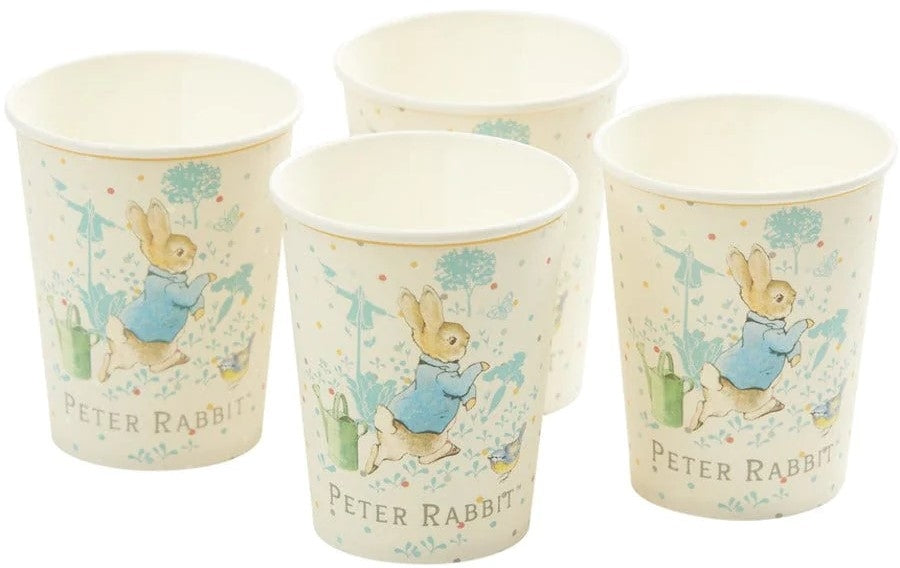 8 Gobelets Festifs Pierre le lapin, Déco de Table