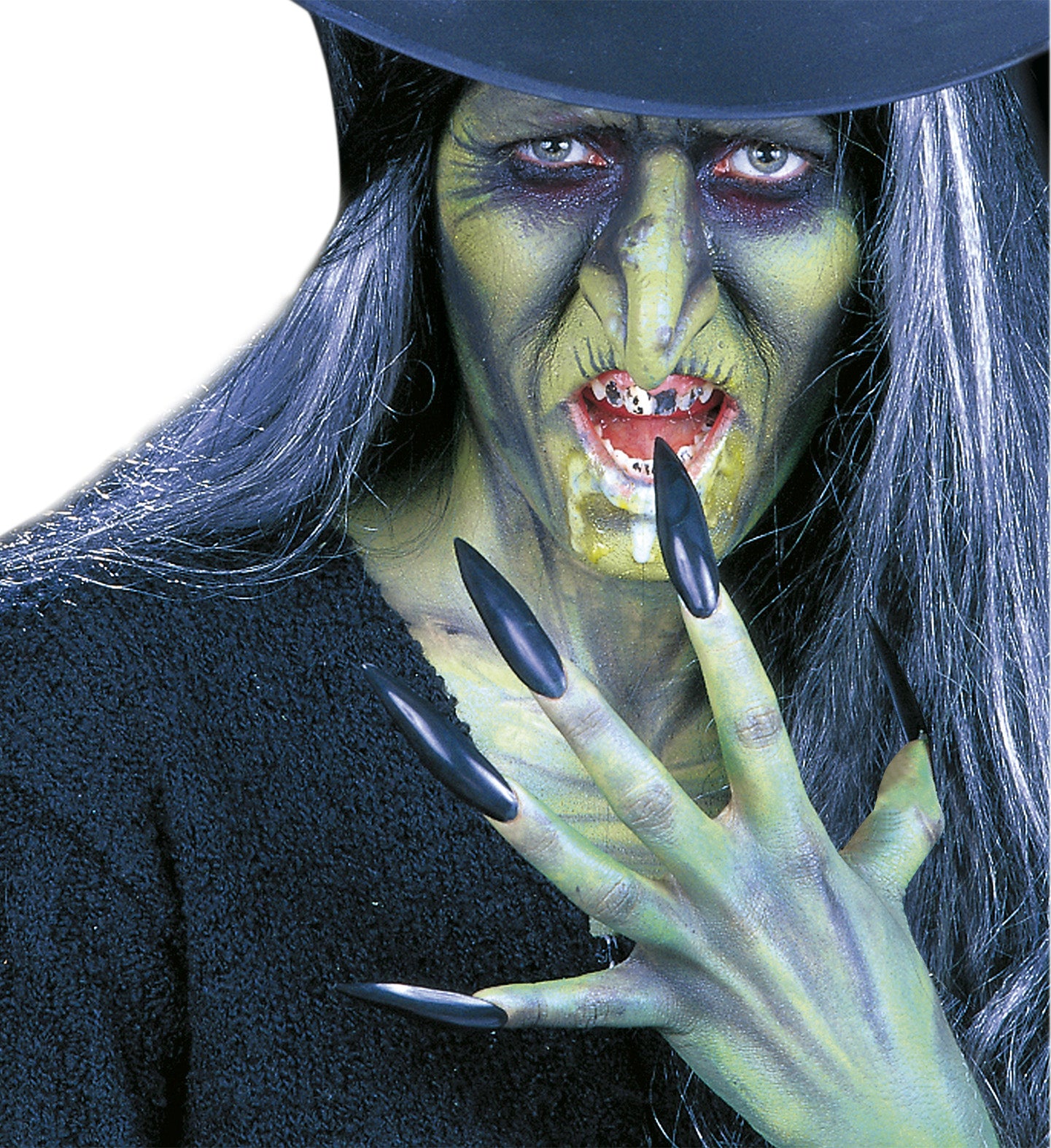 Maquillage de sorcière : Set avec accessoires