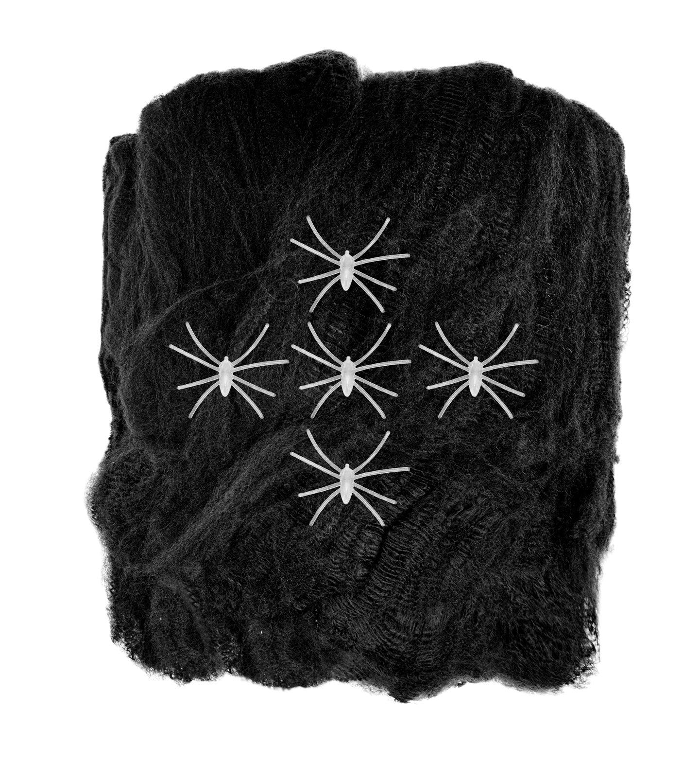 Toile d'Araignée Noire et Araignées Phosphorescentes - 100g
