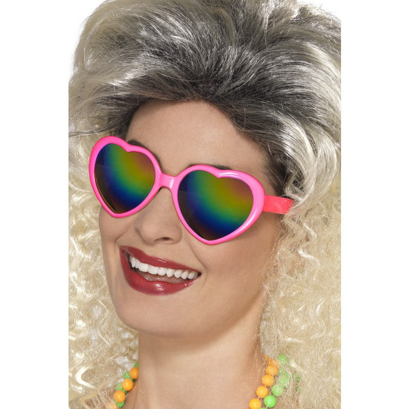 Lunettes coeur rose