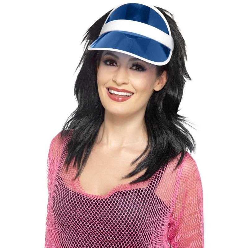 Casquette Pare-soleil années 80 bleu