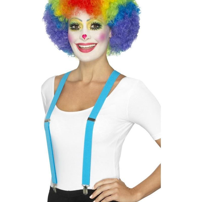 Bretelles bleues de clown