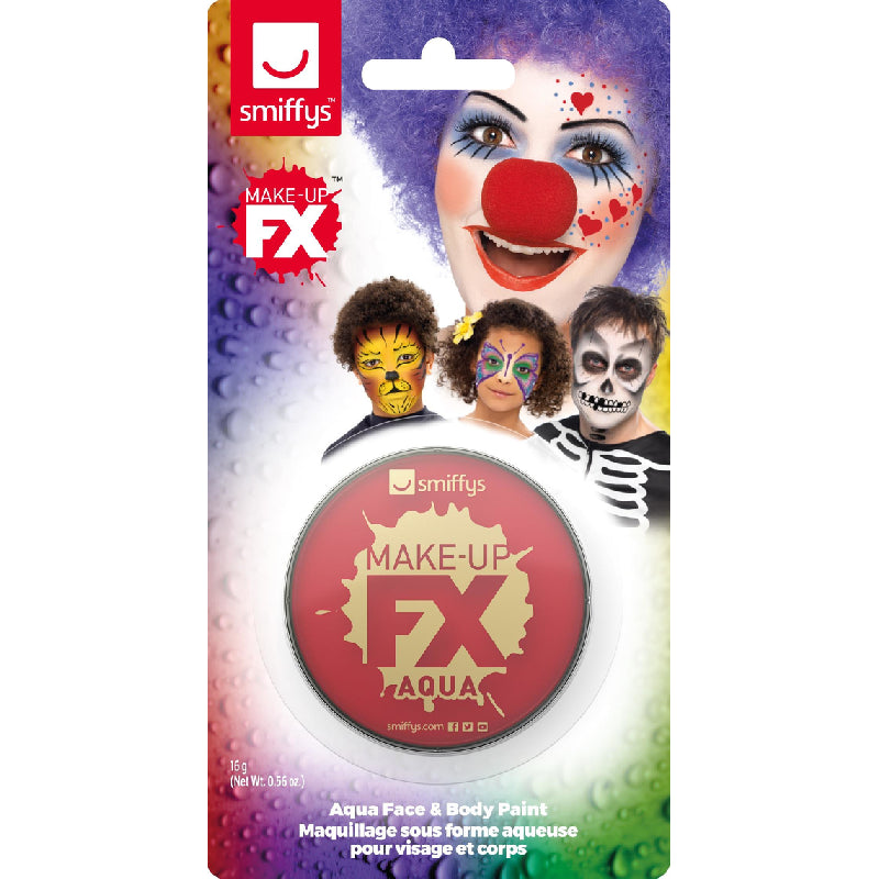 Maquillage effet spécial visage et corps rouge