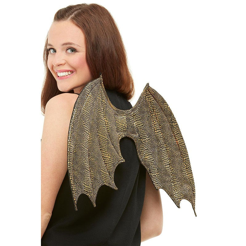 AILES EN ÉCAILLES DE DRAGON OR 50 CM