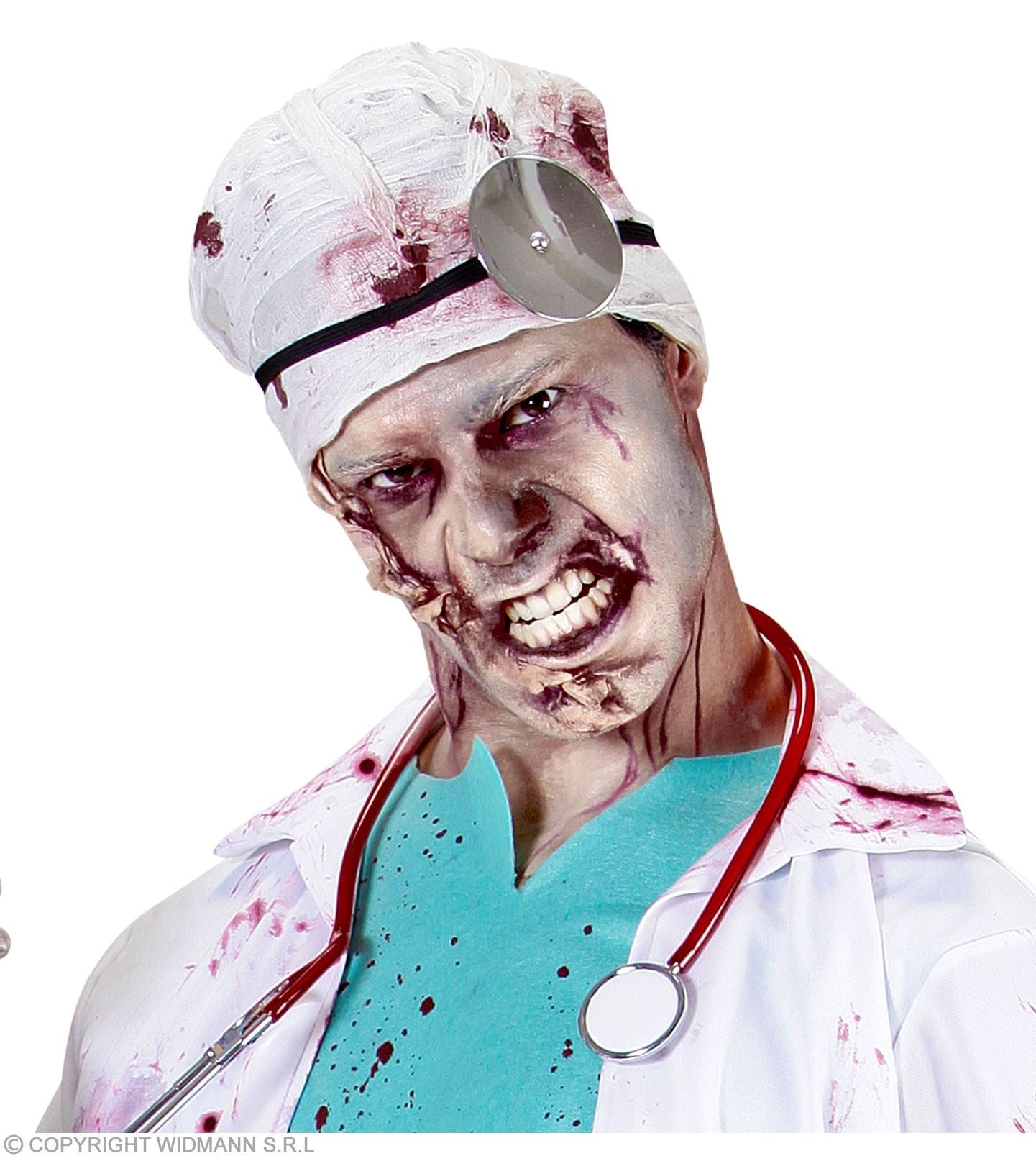Kit Maquillage Zombie (latex, sang, crayons gris et noir, Fards, applicateurs)