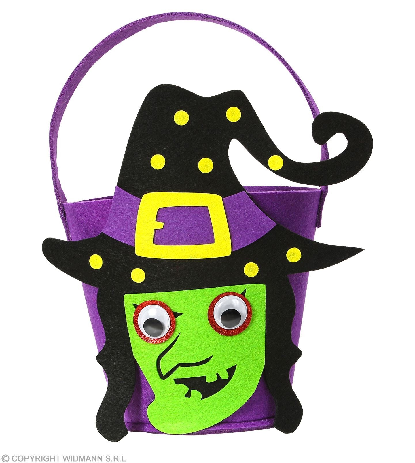 Sac à bonbons en forme de sorcière pour Halloween