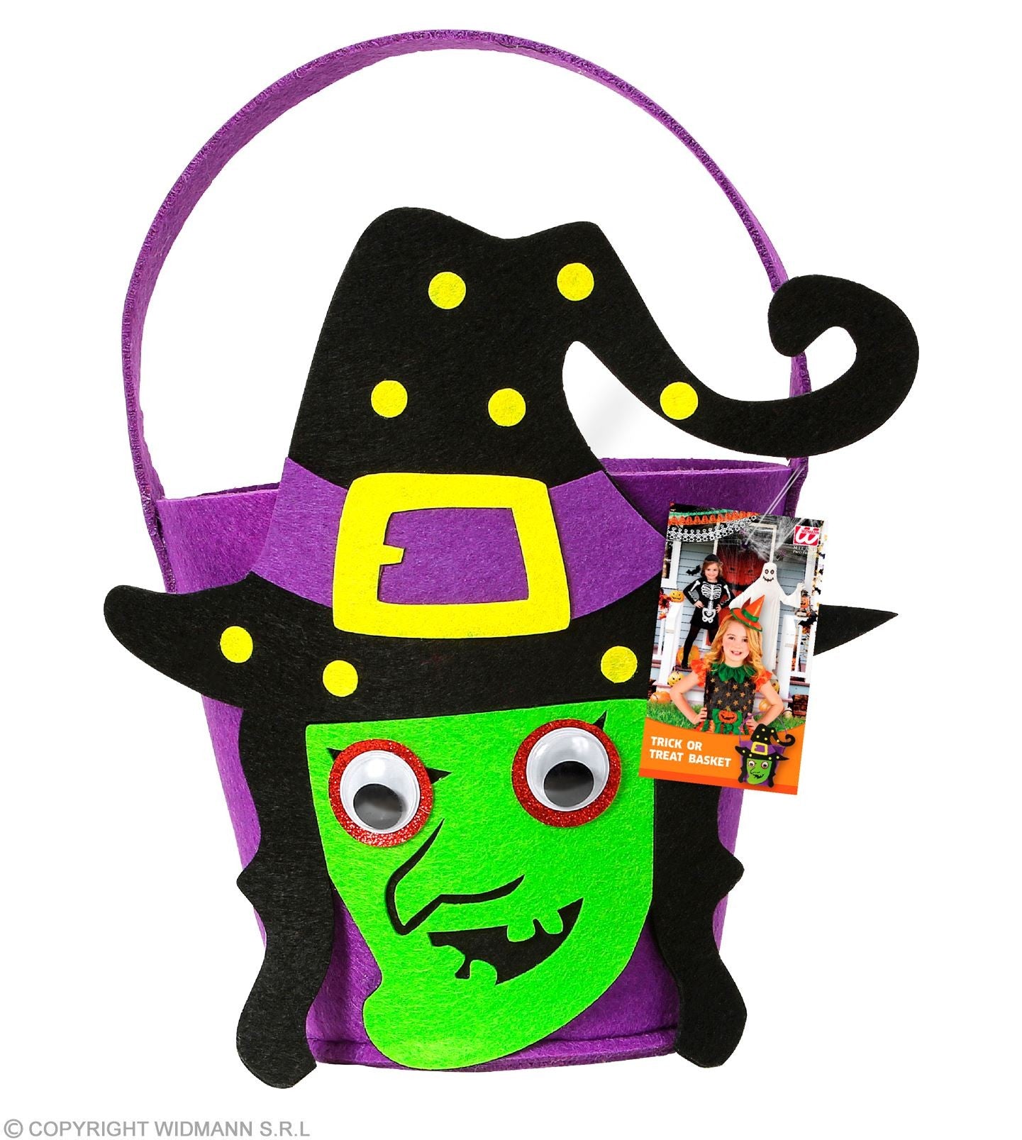Sac à bonbons en forme de sorcière pour Halloween