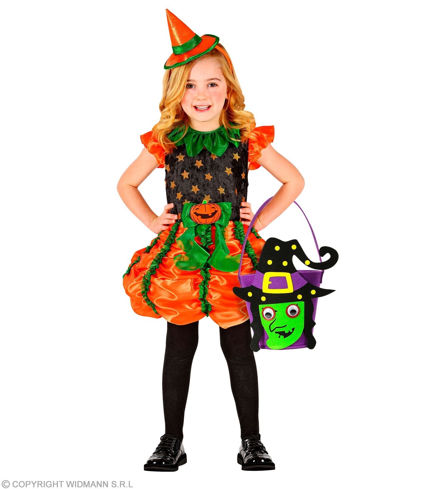 Sac à bonbons en forme de sorcière pour Halloween