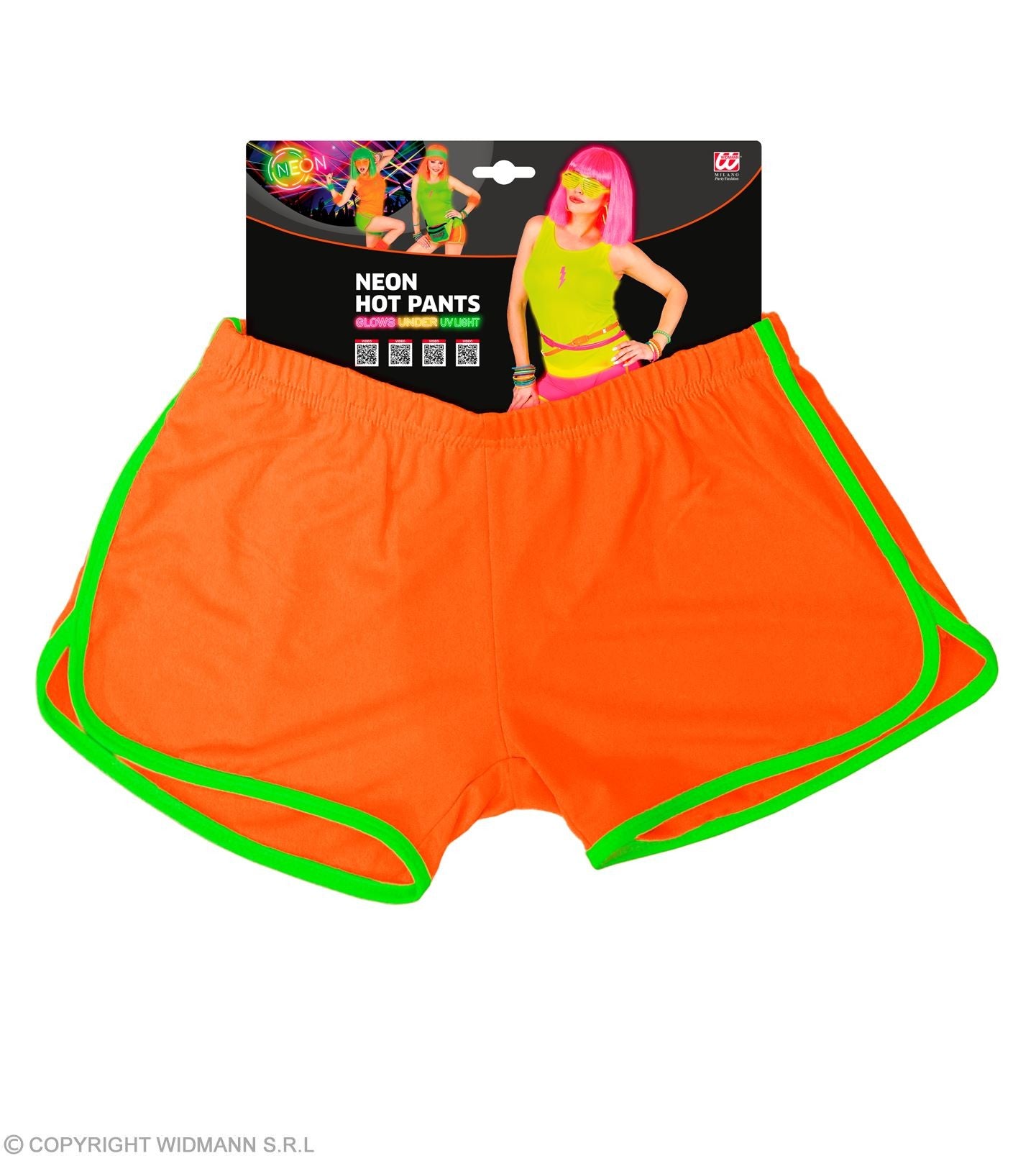 Caleçon fluo, néon orange femme