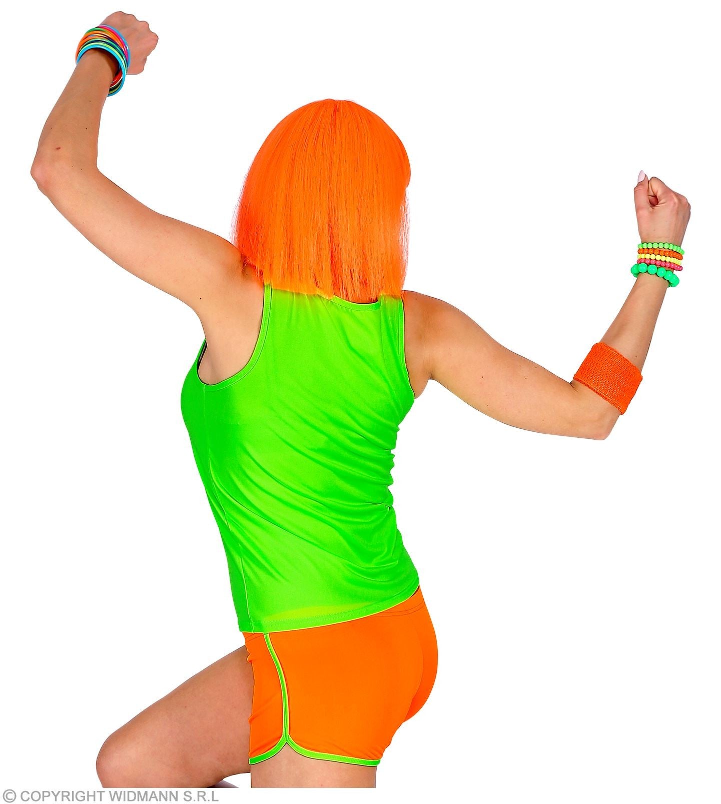 Caleçon fluo, néon orange femme