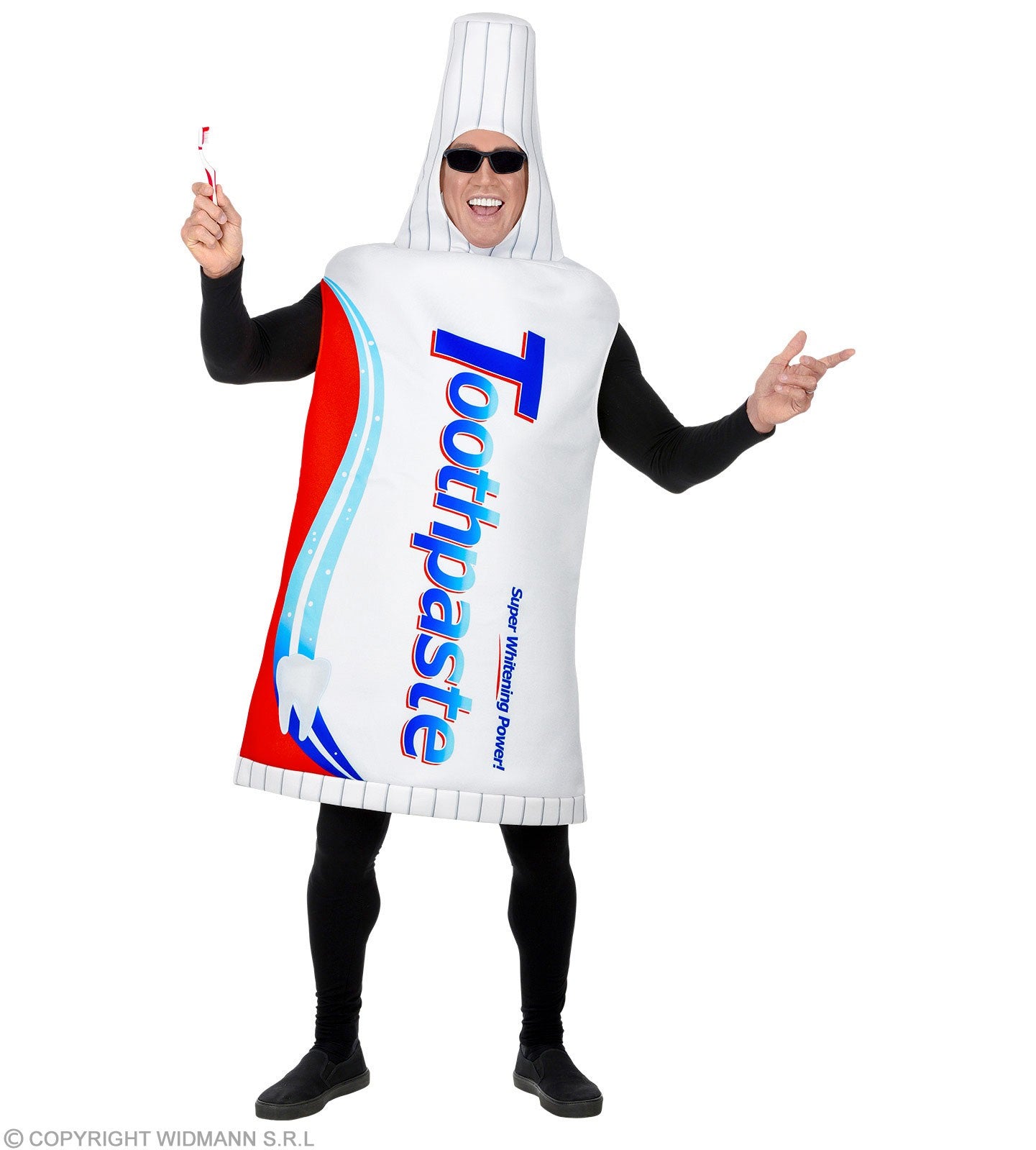 Déguisement tube de dentifrice homme