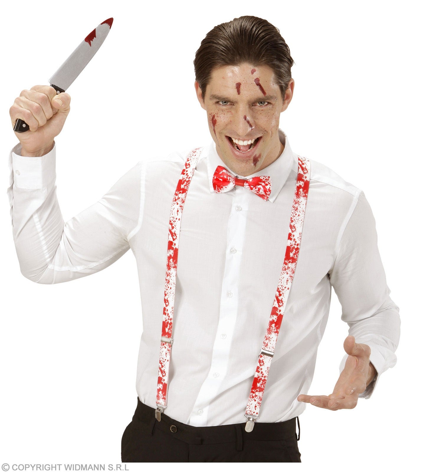 Halloween, Couteau ensanglanté en PVC 30 cm