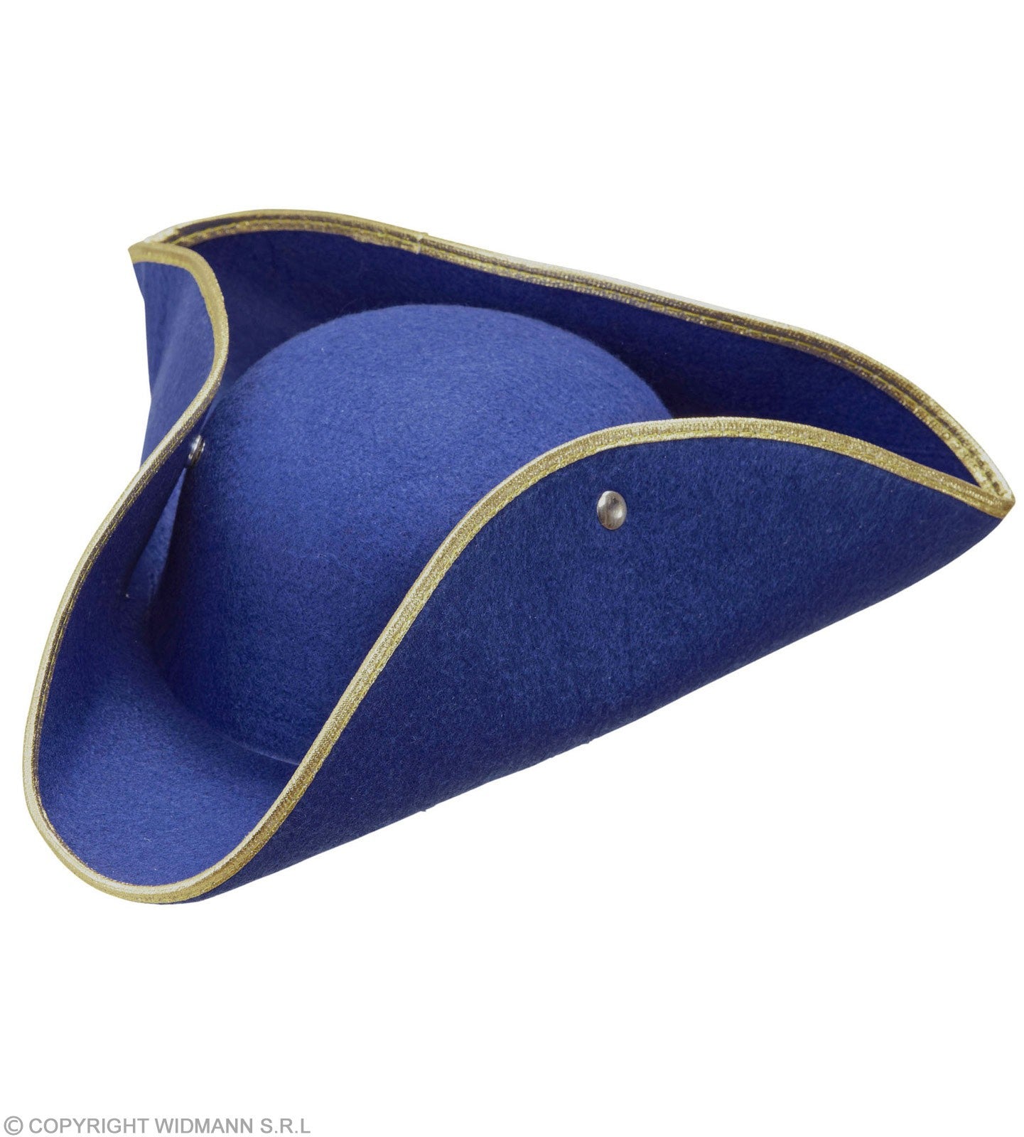 Tricorne bleu pour déguisement Pirate ou baroque