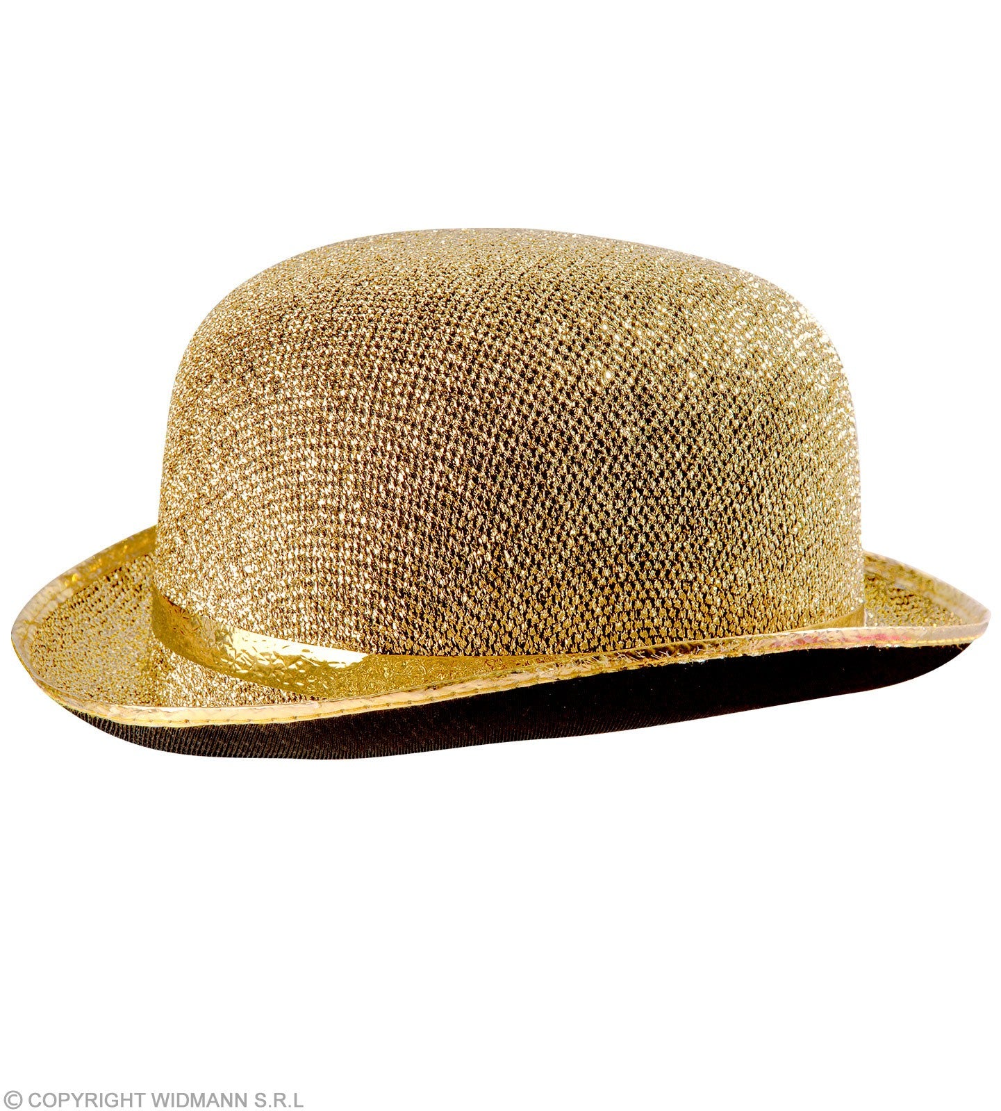 Chapeau Melon doré en Lurex (adulte, mixte)