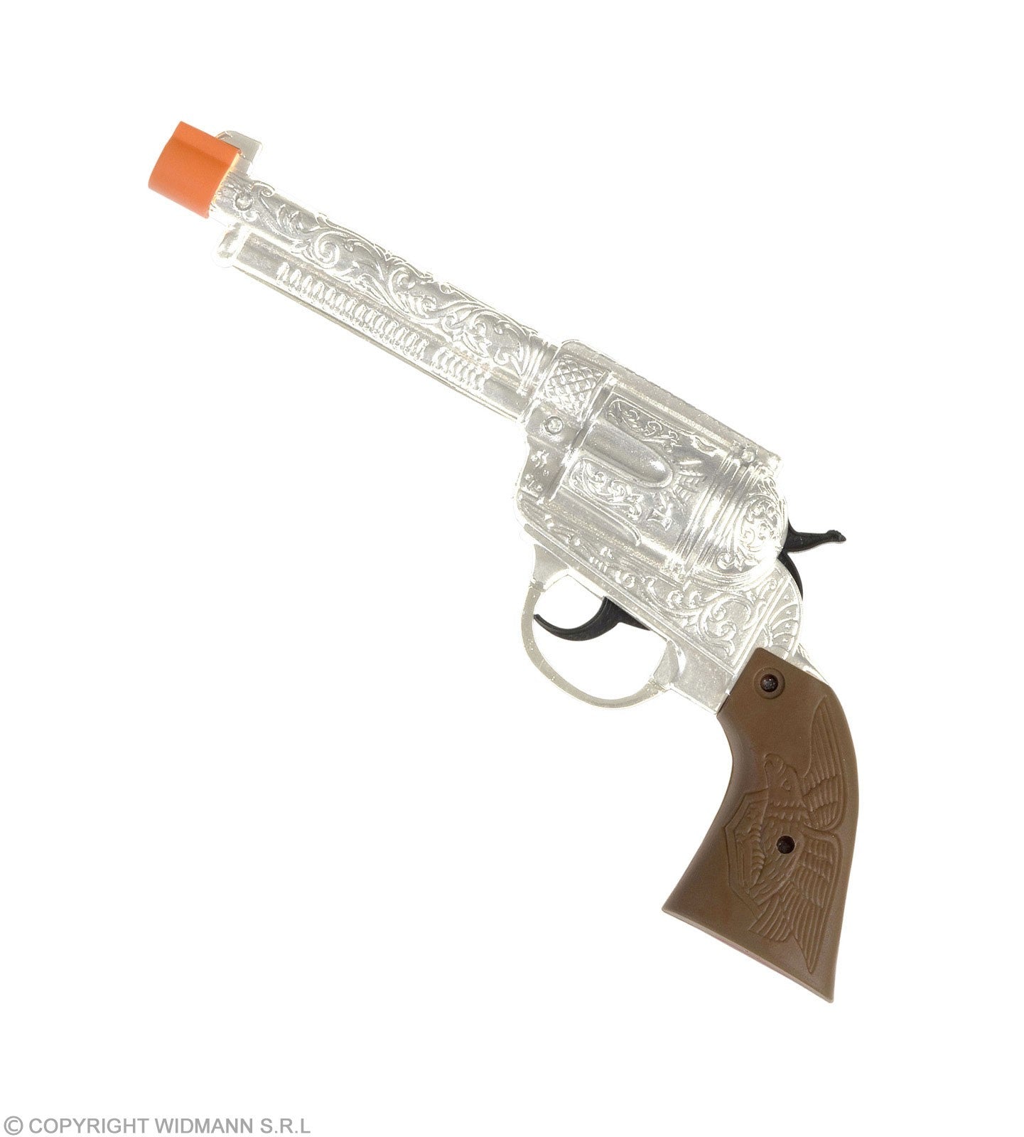 Pistolet de Cowboy Métallique Argent : L'Accessoire Incontournable pour Votre Costume