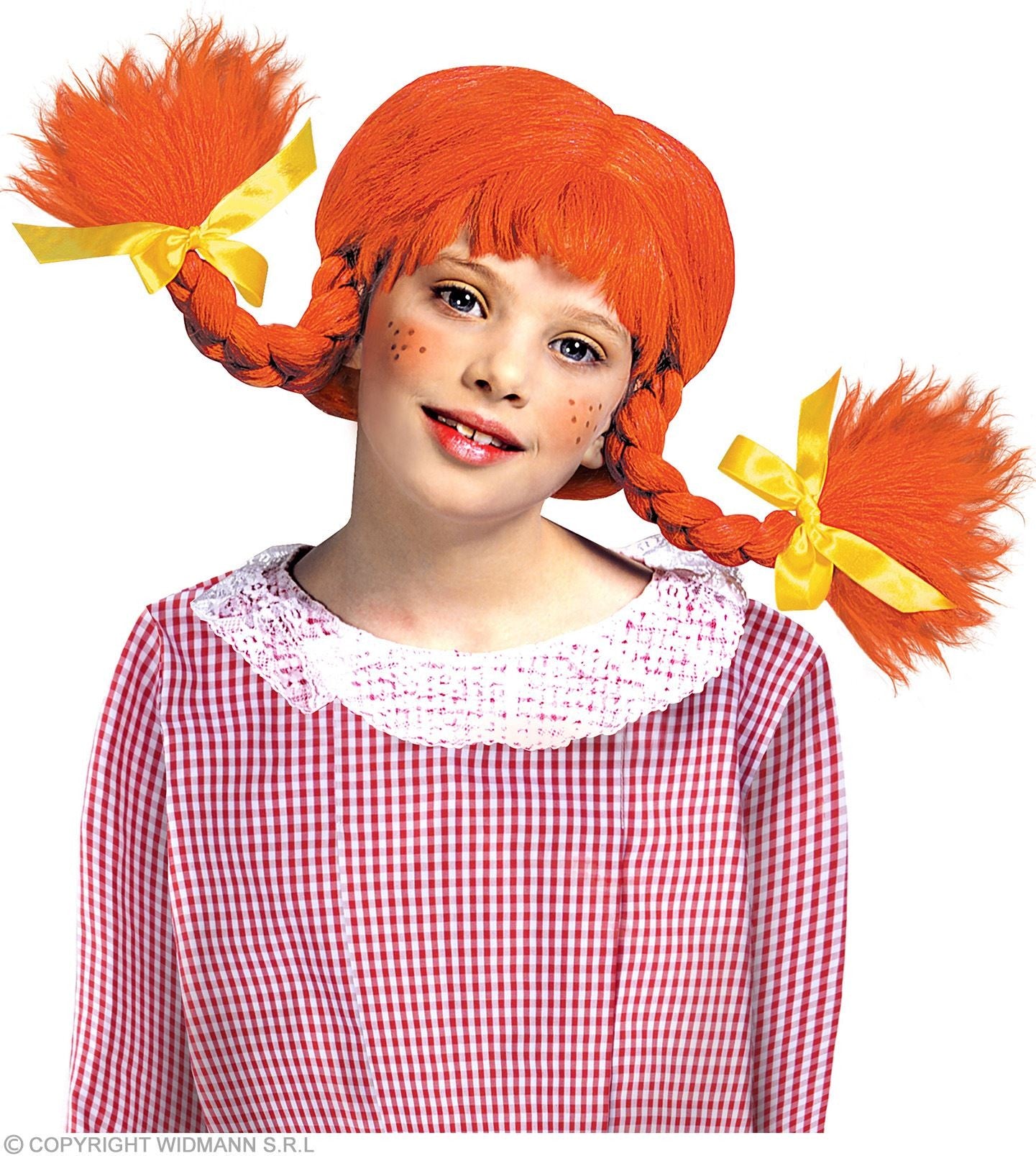 Perruque Fifi rousse avec tresses pliables (fille)