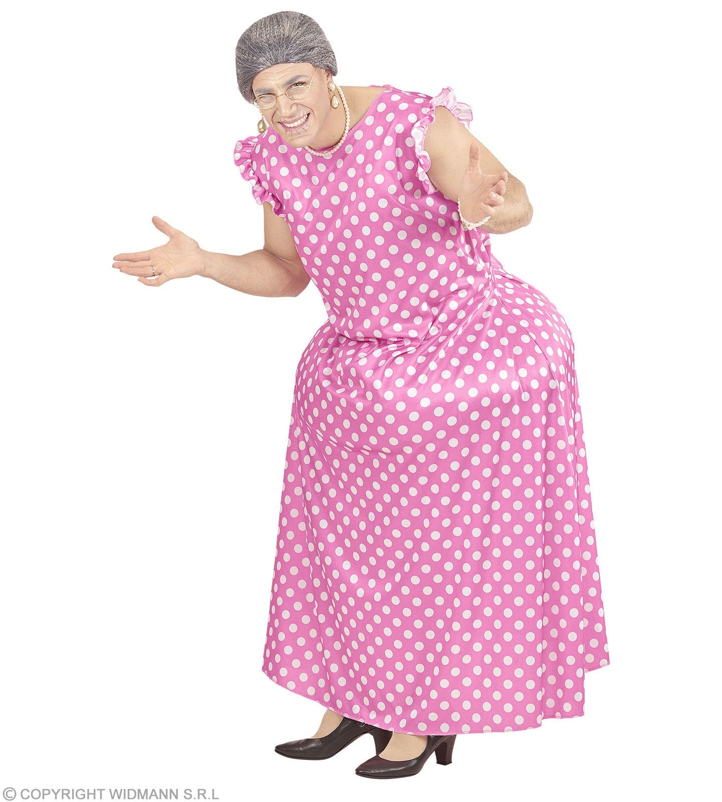 Déguisement Mamie Homme (combinaison forte femme, robe)