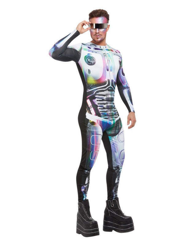 Déguisement extraterrestre, Homme, Multicolore, Justaucorps