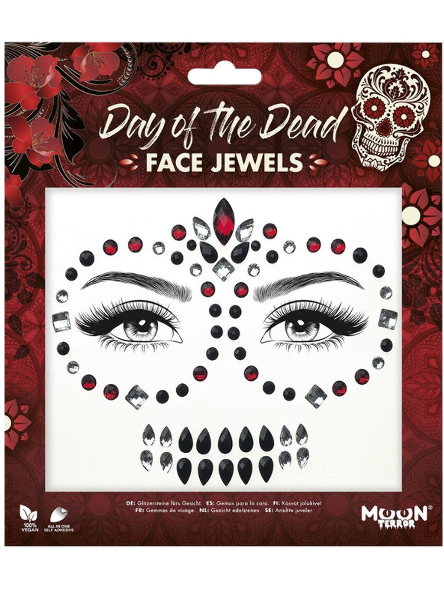 Bijoux visage, jour des morts Halloween