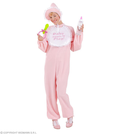 Set Bébé Rose Femme (couche, épingle à nourrice, tétine)