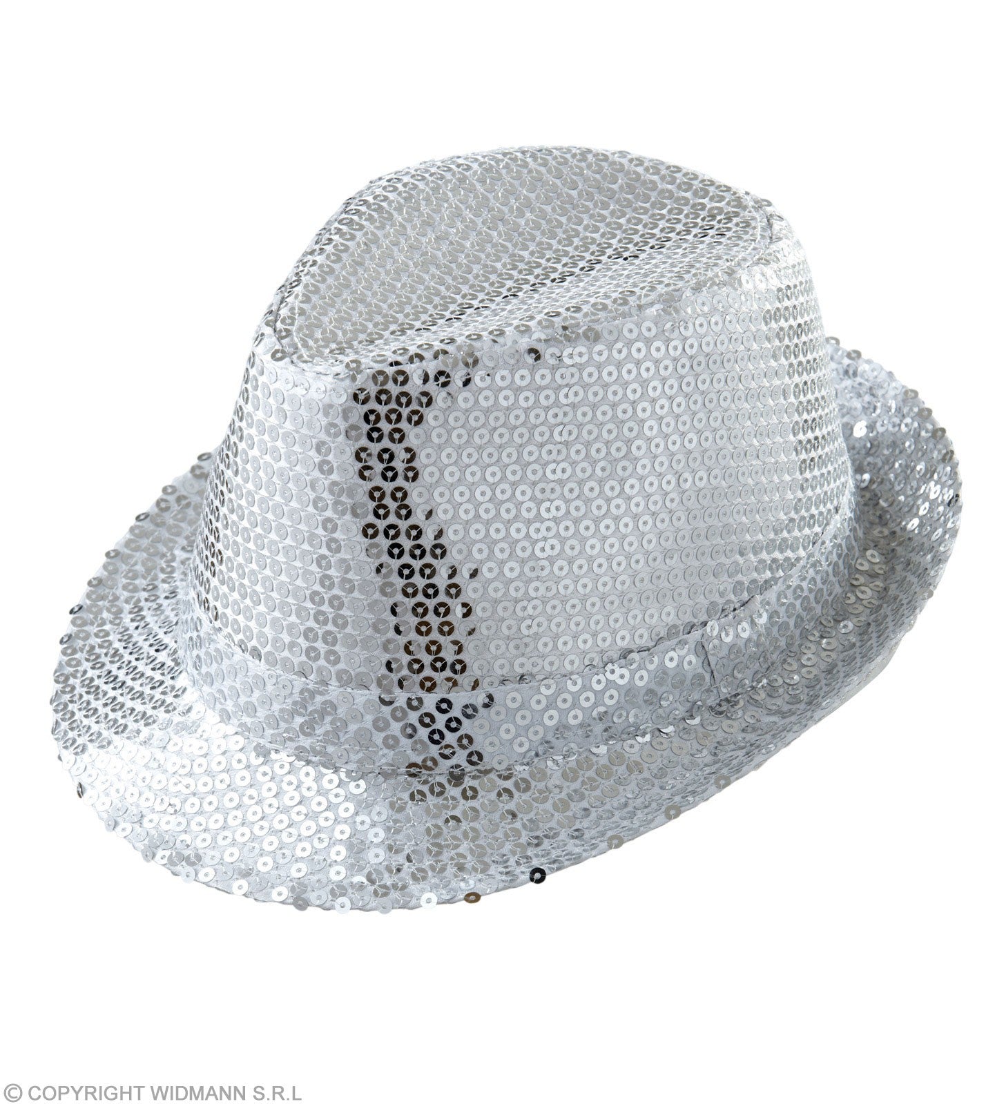 Chapeau pailleté argent mixte