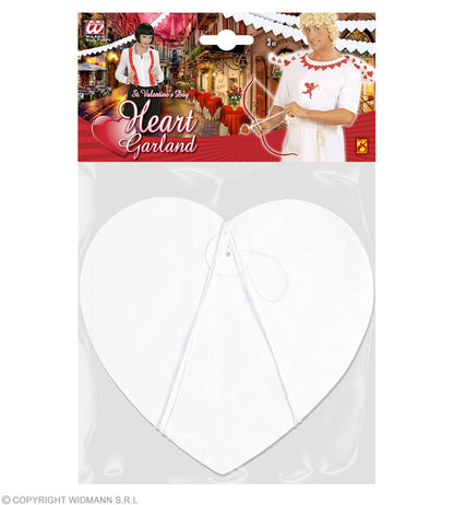 Guirlande Coeur Blanc 3m - retardateur de flamme