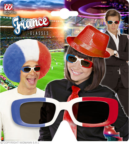 Lunettes FRANCE bleu, blanc, rouge