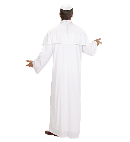 Déguisement Pape Homme blanc (robe, cape, calotte)