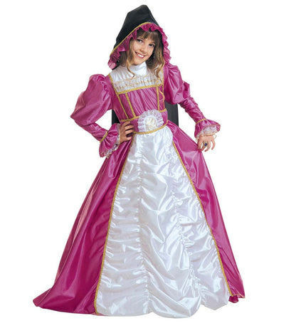 Robe de princesse rose et blanche