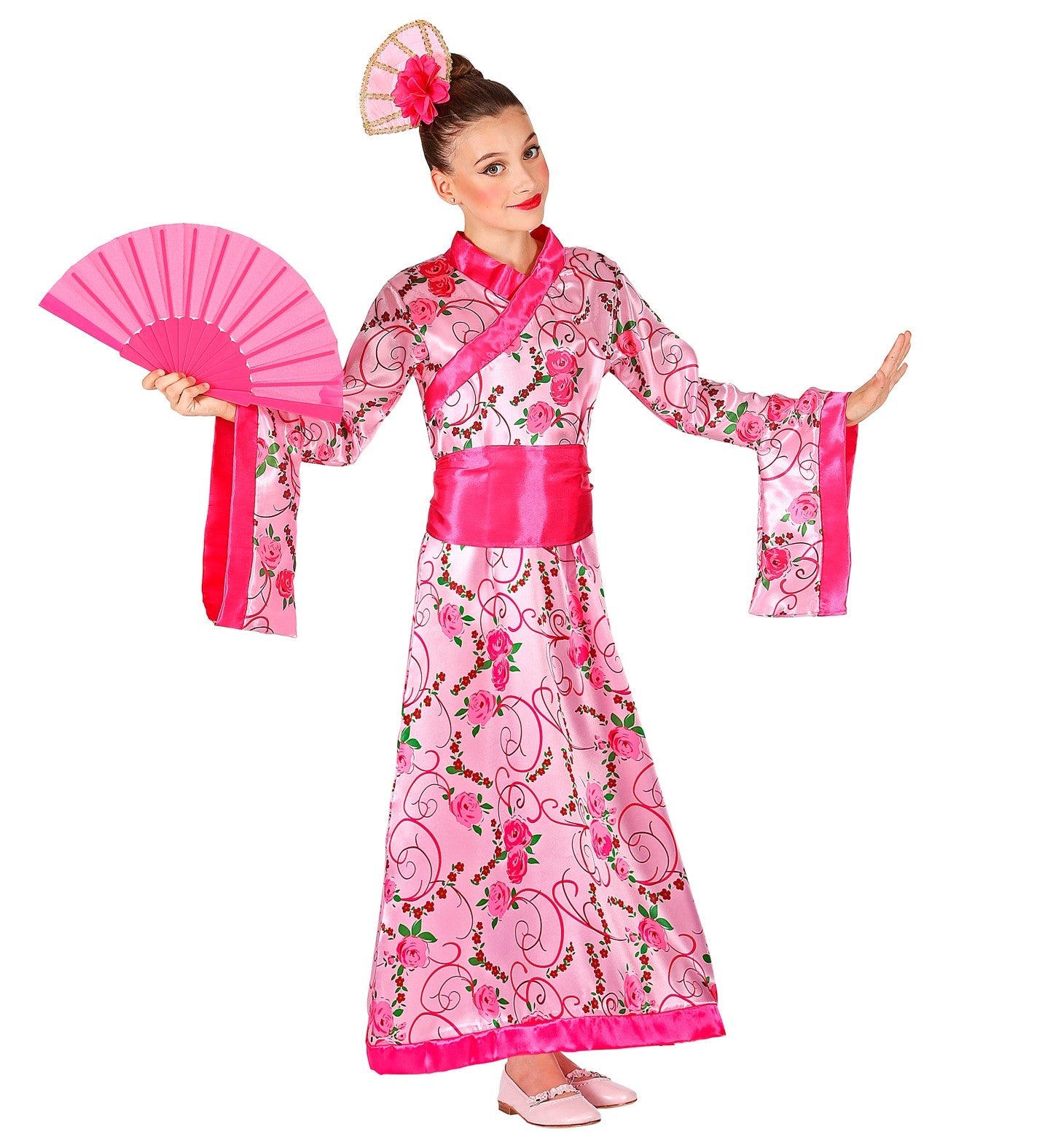 Déguisement Chinoise enfant rose