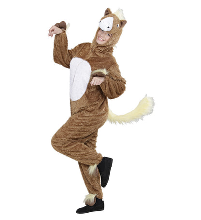 Déguisement cheval adulte mixte (combinaison à capuche avec masque)