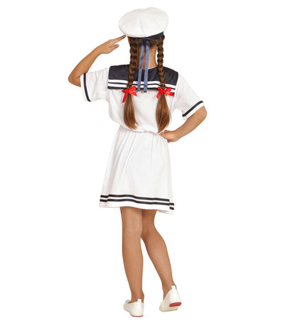 Déguisement Marin fille blanc (robe, calot)