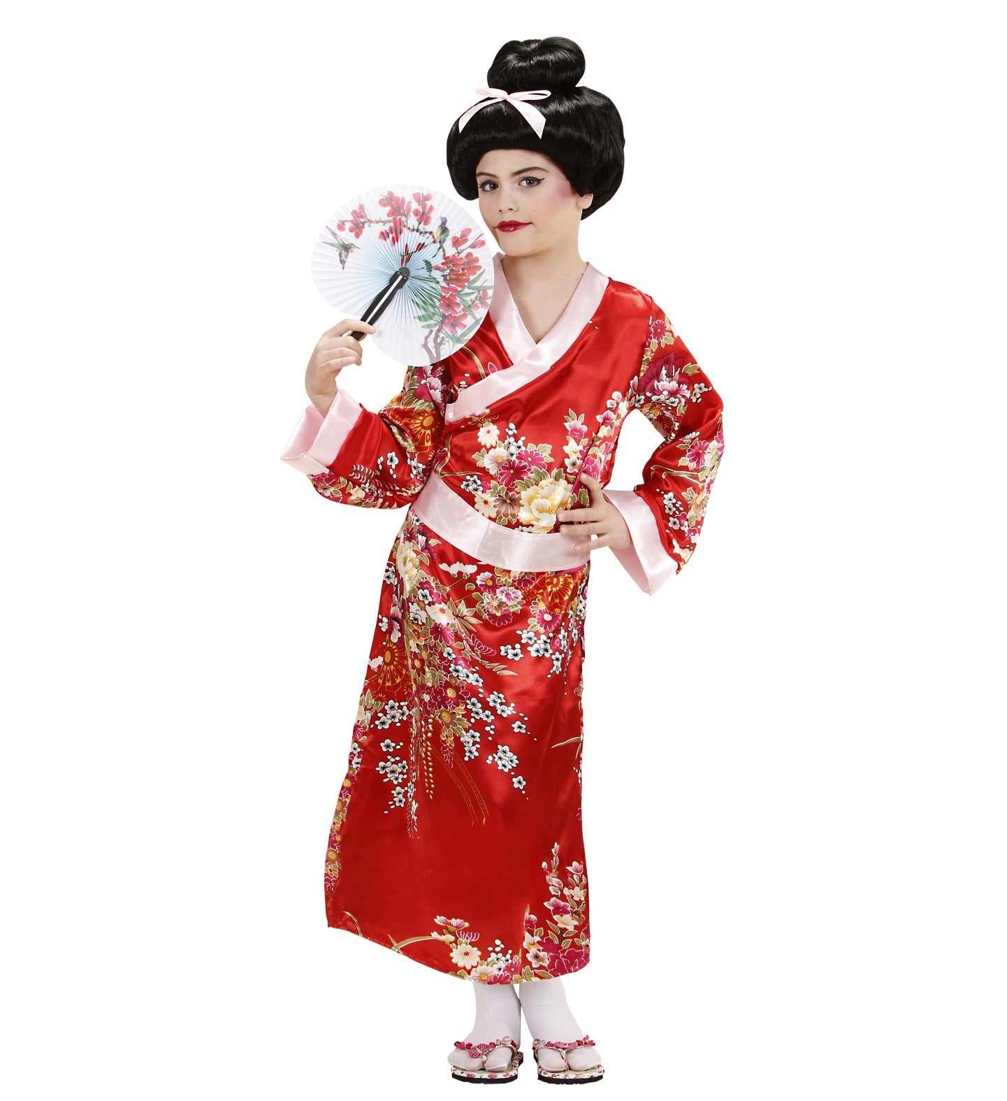 Déguisement Geisha rouge, fille